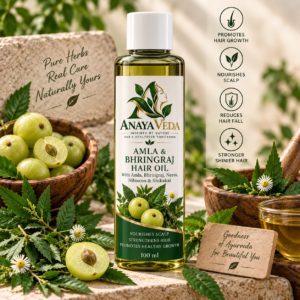 ANAYA VEDA Amla and Bhringraj Hair Oil 100 ml with natural herbs